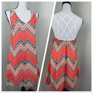 Annianna summer Dress. Sz. L. Multi colors.